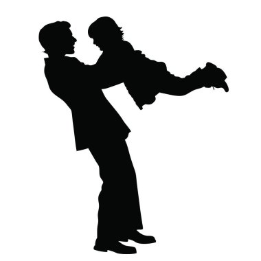 Beyaz arka planda kaç siluet vektör.