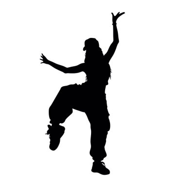 beyaz zemin üzerinde bir kadın silueti vektör.