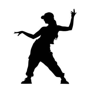 Dans eden kadının vektörü