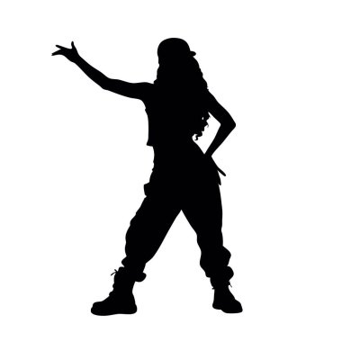 Dans eden genç kadın.