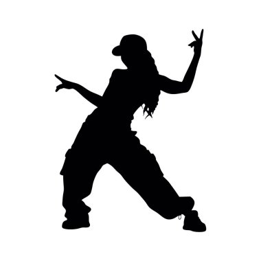 Dans eden siluet kadın