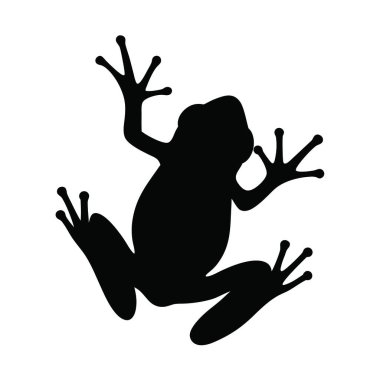 bir kurbağa silüeti