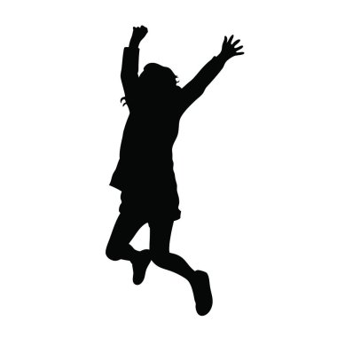 Bir çocuğun silüeti. vektör illüstrasyonu.