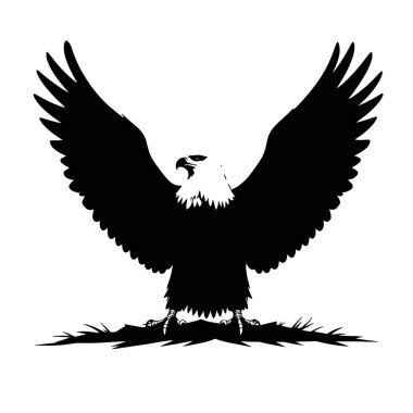 Kartal siluet vektör