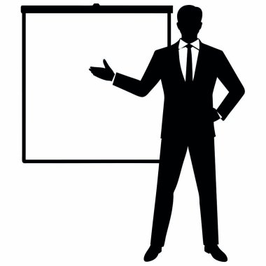 İş adamının vektör illüstrasyonu