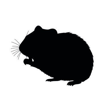 siyah bir fare silueti