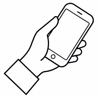 smartphone aygıt ile el