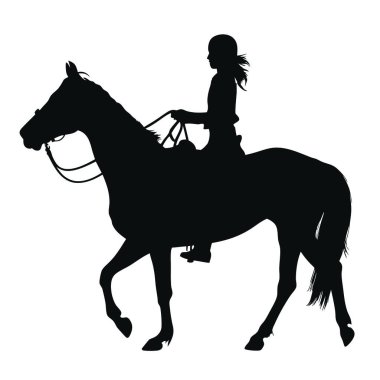 At üstündeki kadın silueti