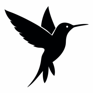 kuş simgesi vektör illüstrasyonu