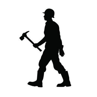 Beyaz arkaplanda siyah erkek silueti.