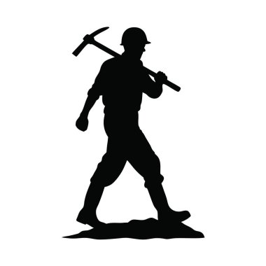 Baltalı bir adamın silueti