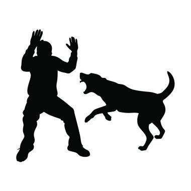 bir köpeğin vektör silueti.