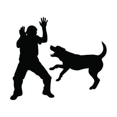 bir köpeğin vektör silueti.