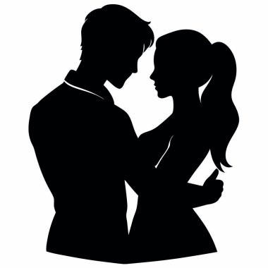 bir çift silüeti