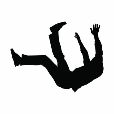 Beyaz bir arka plan üzerinde insanların siluet vektör.