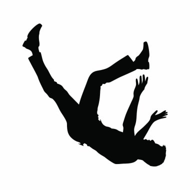 Atlayan adamın vektör çizimi