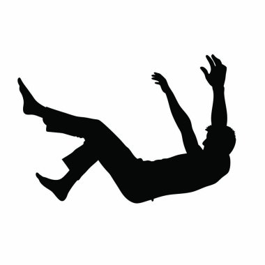 Beyaz arka planda ayakları olan kadın silueti