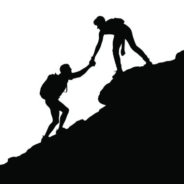 bir insan siluet vektör.