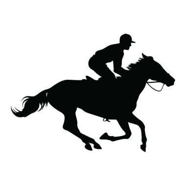 Bir atın vektör silueti