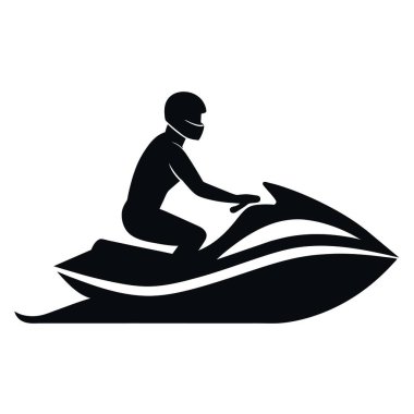 Motosiklet sürücüsü simgesi, basit biçim