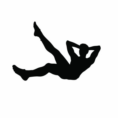 Mayo giymiş siluetli kadın.