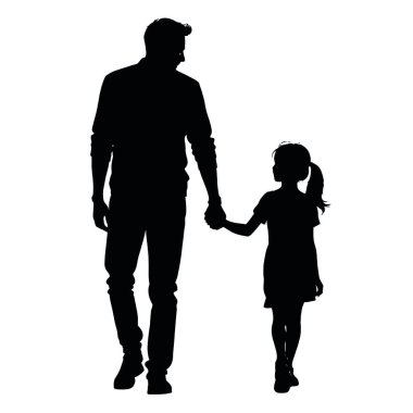 vector silhouet van familie.