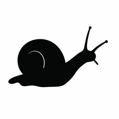 Salyangoz simgesi vektör illüstrasyonu