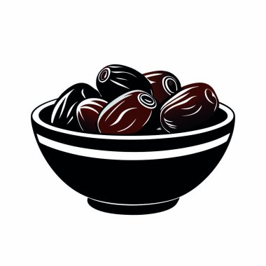 Siyah zeytinlerin vektör simgesi