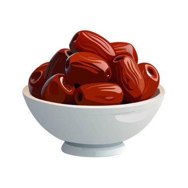 Beyaz arka planda bir kase lezzetli çikolata şekeri.