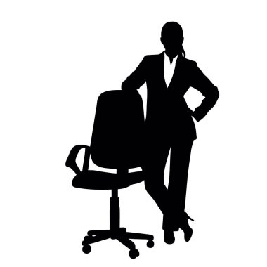 iş adamı beyaz zemin üzerine silüeti