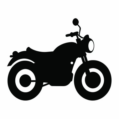 Bir motosikletin vektör çizimi