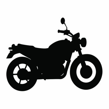 motosiklet simgesi vektör illüstrasyonu