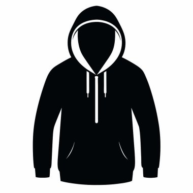 Kapüşonlu kapüşonlu. vektör illüstrasyonu