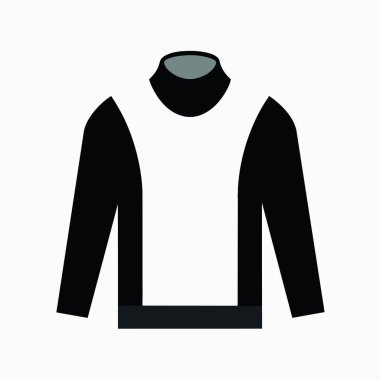 Kazak ikonu. Web için süveter vektör simgesinin düz çizimi