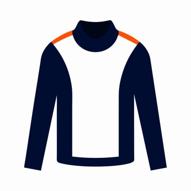 izole edilmiş renkli gömlek ikonu vektör illüstrasyonu