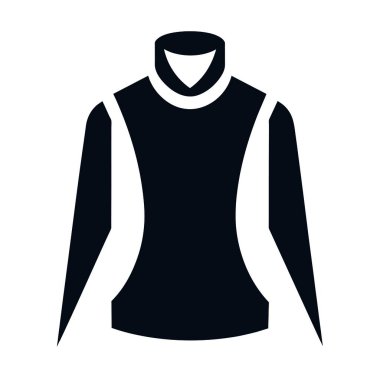 polo yeleği ikon vektör illüstrasyonu