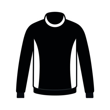 Süveter ve tişört ikonunun vektör çizimi. Süveter seti ve ağ sembolü tak.