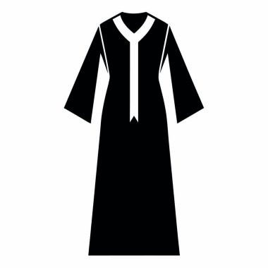 Kadın palto ikonu. Web için kadın vektör simgelerinin basit illüstrasyonu