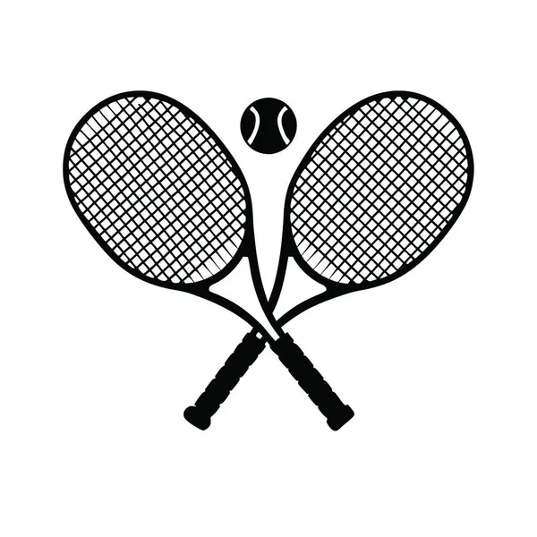 Tenis topu ikonu. İnternet için tenis vektör simgelerinin özet çizimi
