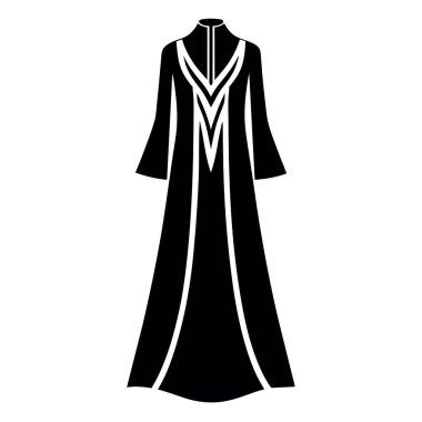 Siyah vektör illüstrasyon kürkü