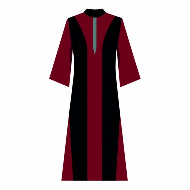 Siyah bir elbisenin vektör illüstrasyonu