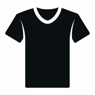 t-shirt simgesi, basit vektör illüstrasyonu