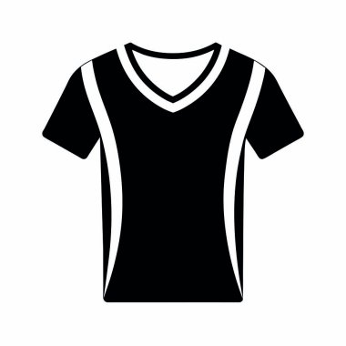 Spor tişörtü vektör simgesi. Düz çizim beyaz arkaplanda izole edildi. T-shirt illüstrasyonu.