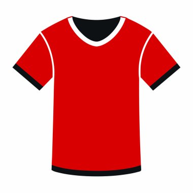 futbol t-shirt simgesi vektörü beyaz arkaplanda izole edildi