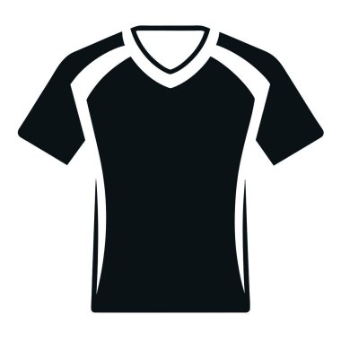 vektör siyah ve beyaz t-shirt simgesi