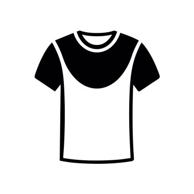 tshirt simgesi tasarımı vektör çizimi