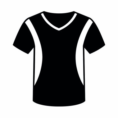 Siyah polo tişörtü beyaz arkaplanda izole