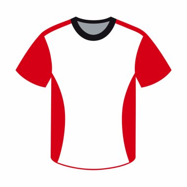 Kırmızı formalı tişört.