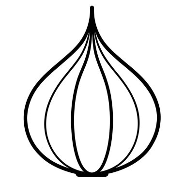 onion icon, vector illustration