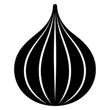 Sarımsak simgesinin vektör illüstrasyonu